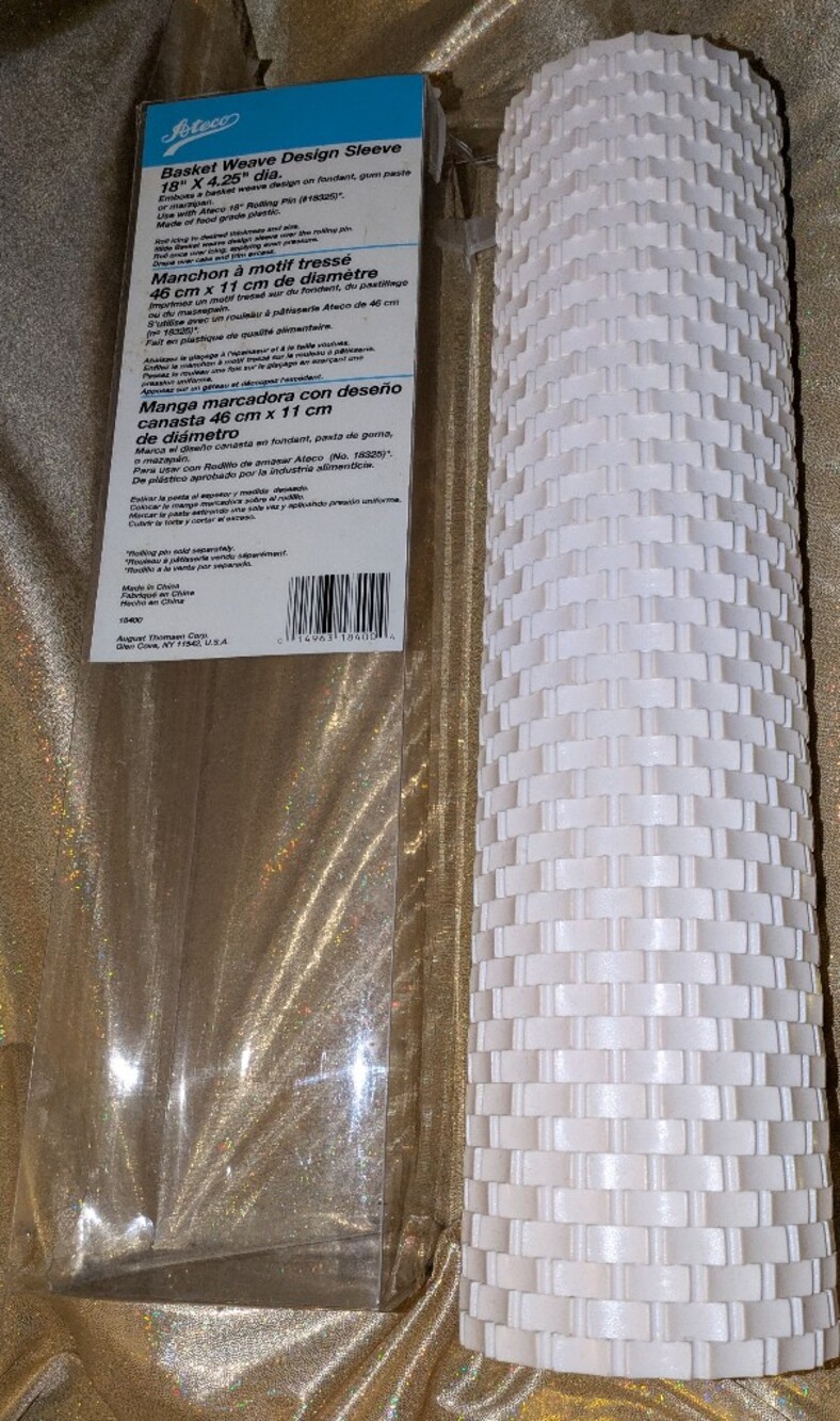 Ateco Basket Weave Design Sleeve NEW